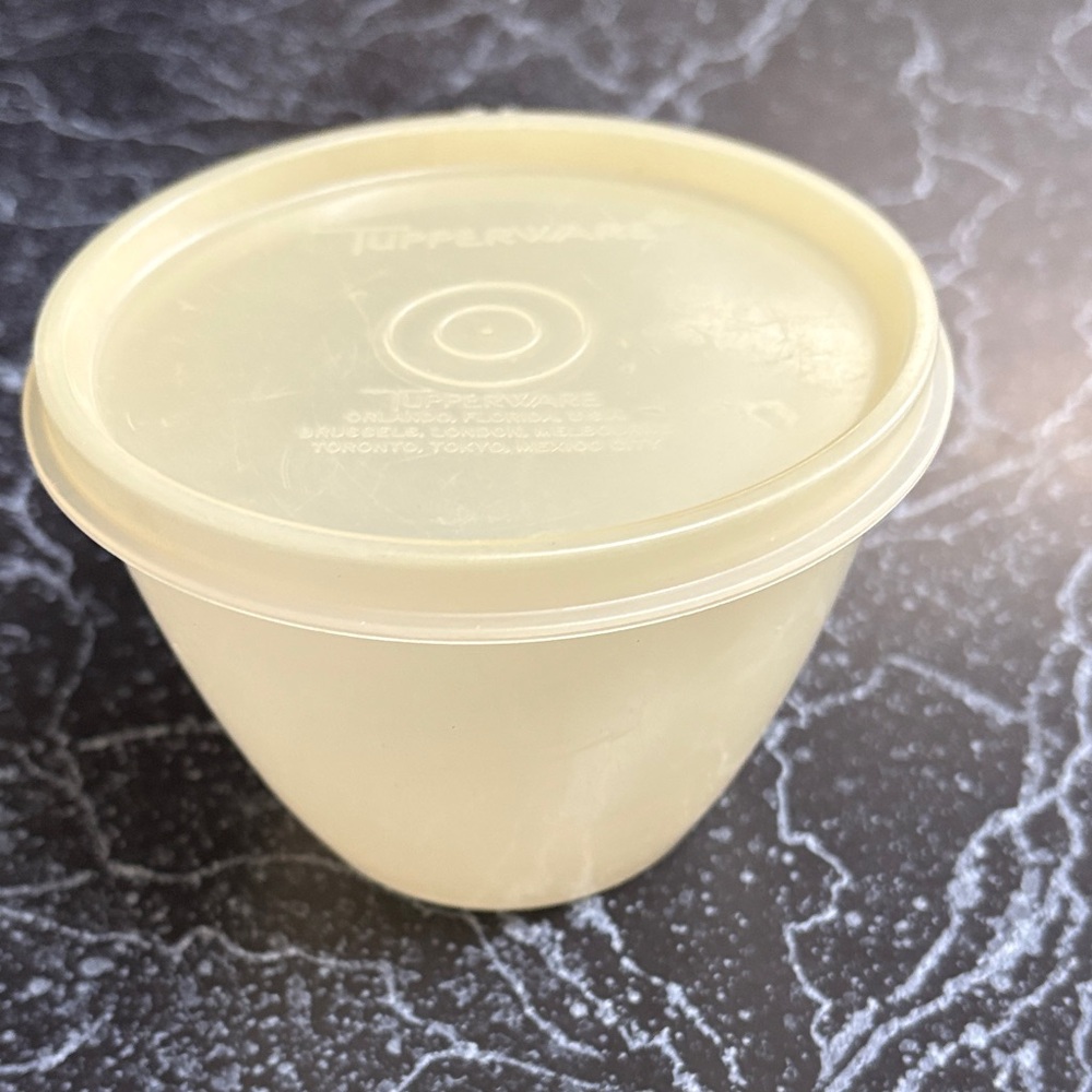 Vintage Tupperware Ivory Storage Bowl